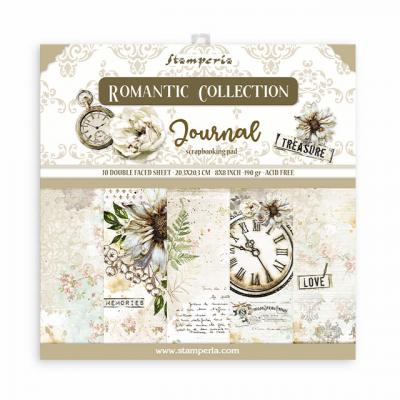 Stamperia Romantic Journal Designpapier - Paper Pack